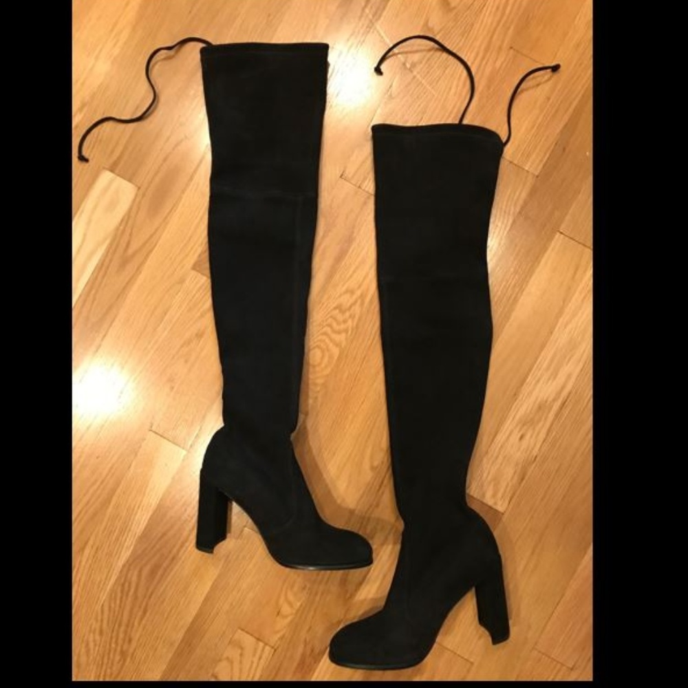 Stuart Weitzman Hiline boots - OTK, black